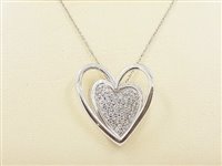 Collana Comete Donna in Oro bianco Diamante GLB492 - GLB492
